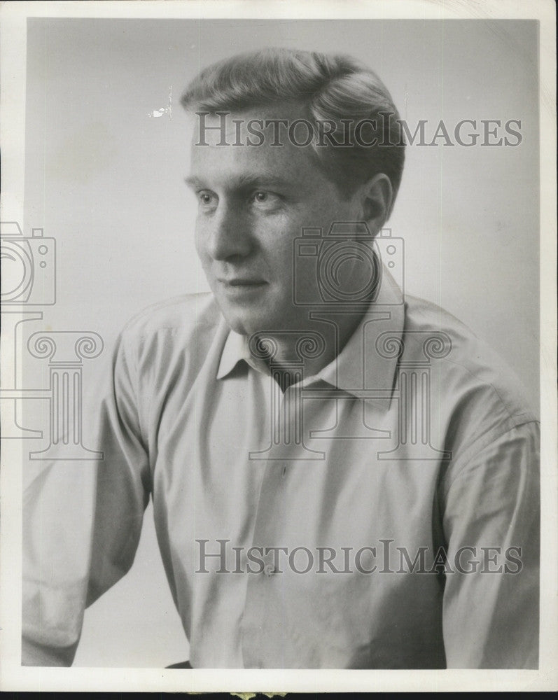 1961 Press Photo Actor George Gaynes joins cast of &quot;Far Country&quot; - Historic Images