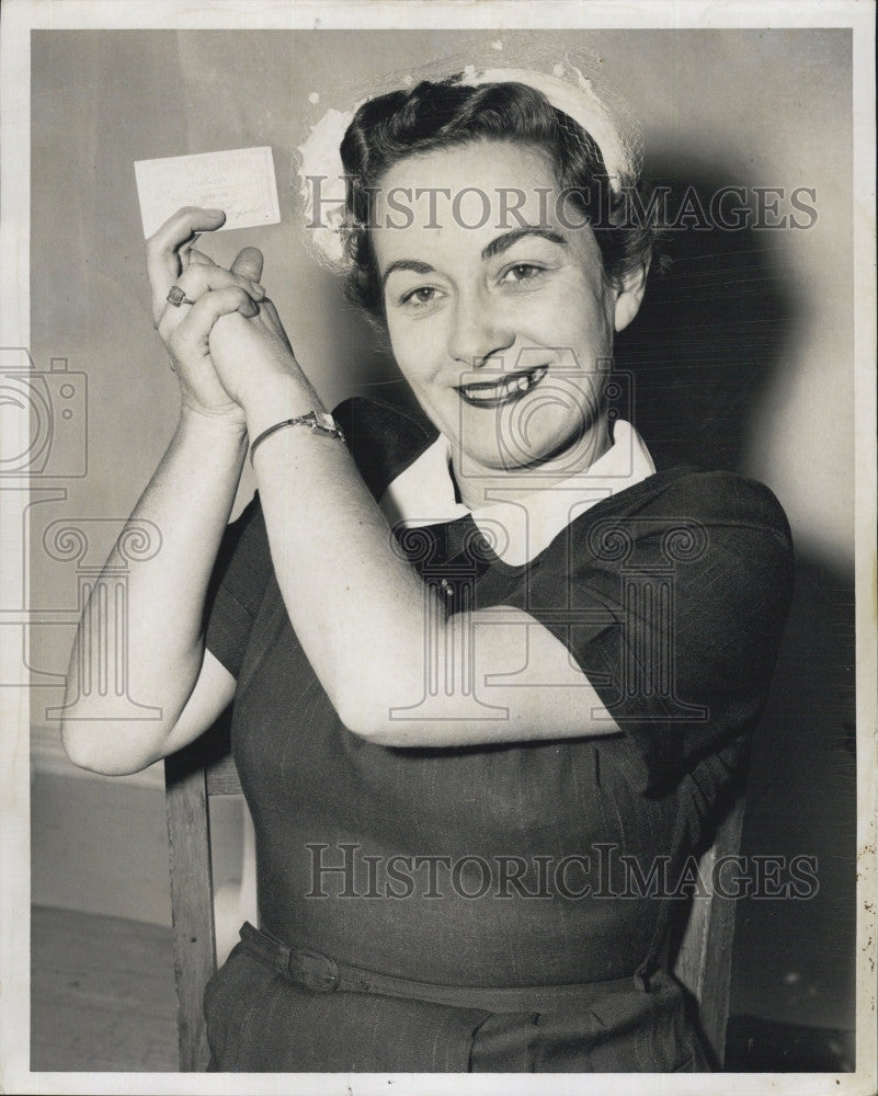 1960 Press Photo Mrs. Ruth C Thompson Socialite - Historic Images