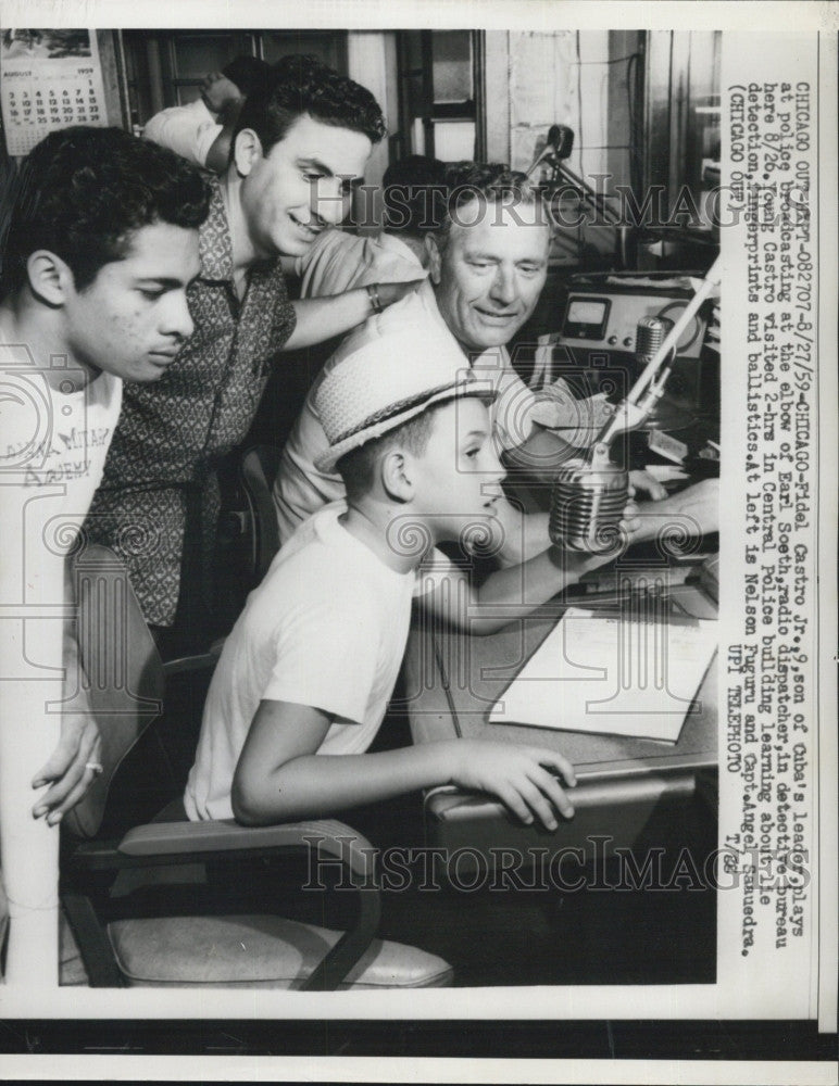 1959 Press Photo Fidel Castro Jr Son of Cuban Dictator - Historic Images