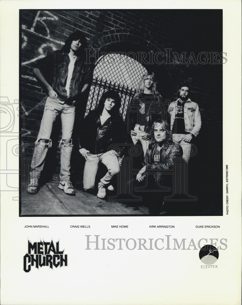 Press Photo Metal Church Music Group John Marshall Craig Wells Mike Howe - Historic Images