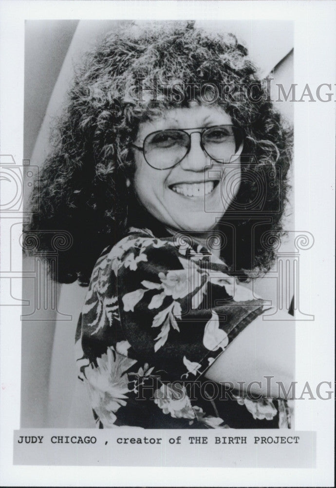 Press Photo Judy Chicago Creator Of The Birth Project - Historic Images