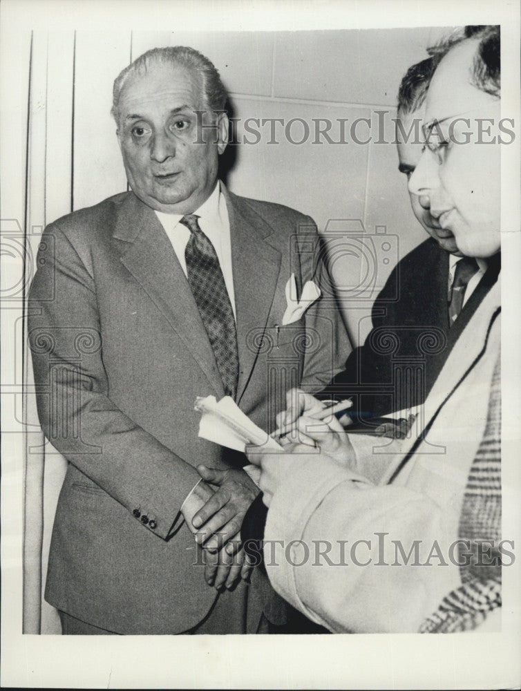 1958 Press Photo Giovanni Battista Menefhini,Maria Callas husband - Historic Images