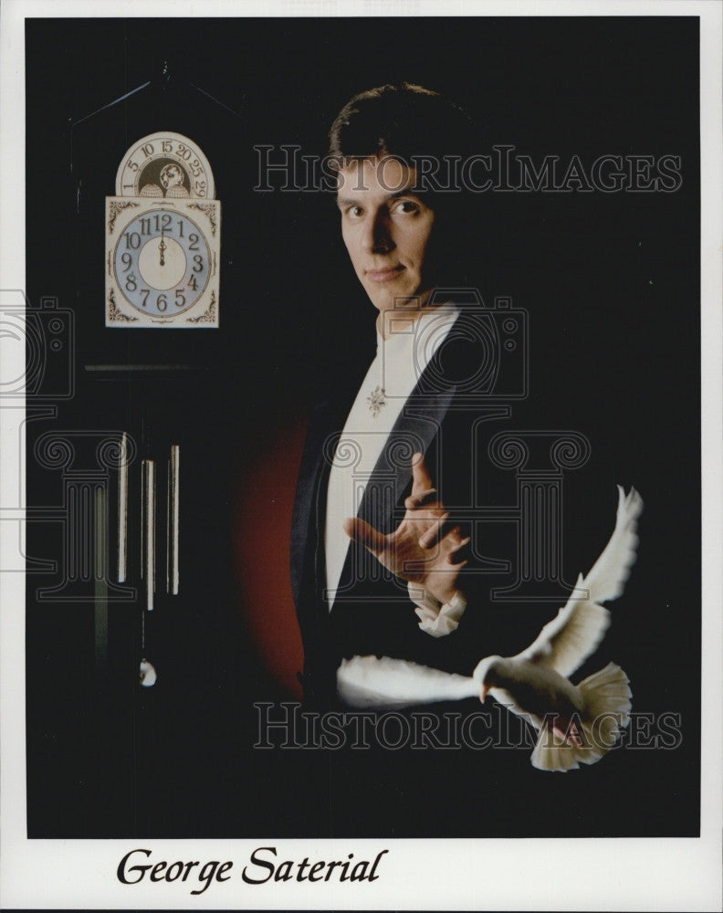 Press Photo Magician George Saterial - Historic Images