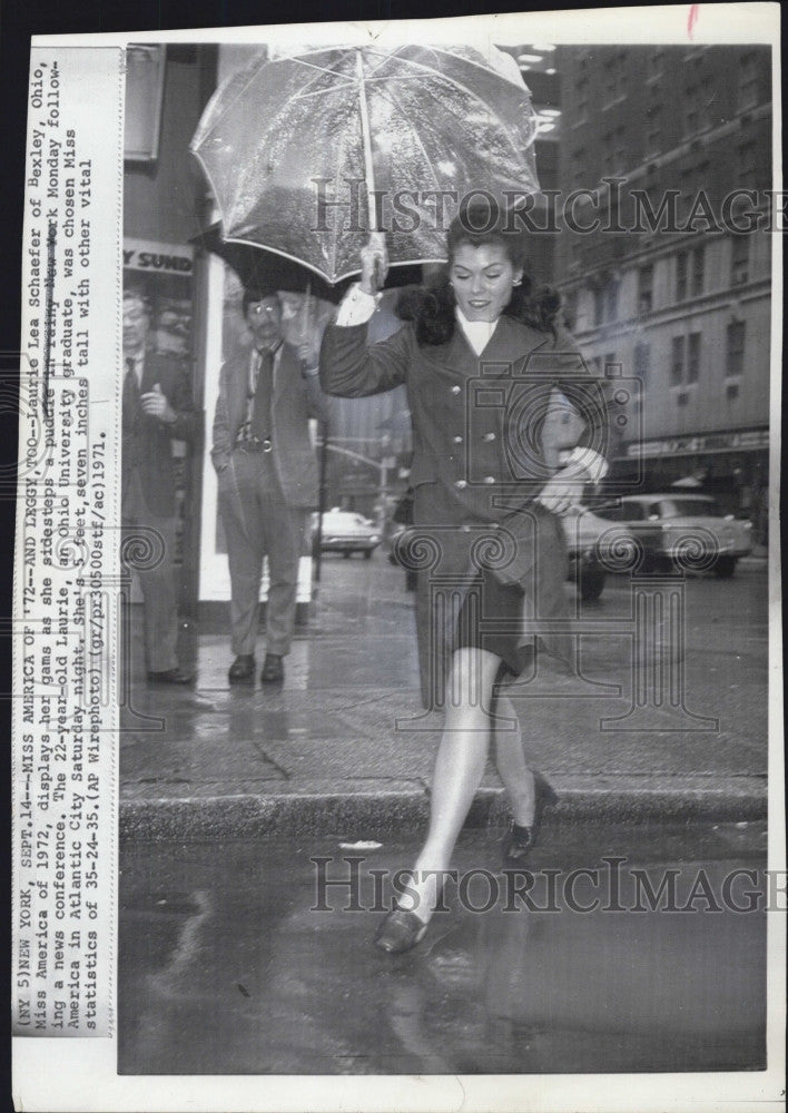 1971 Press Photo Miss America Laurie Lea Schaefer - Historic Images