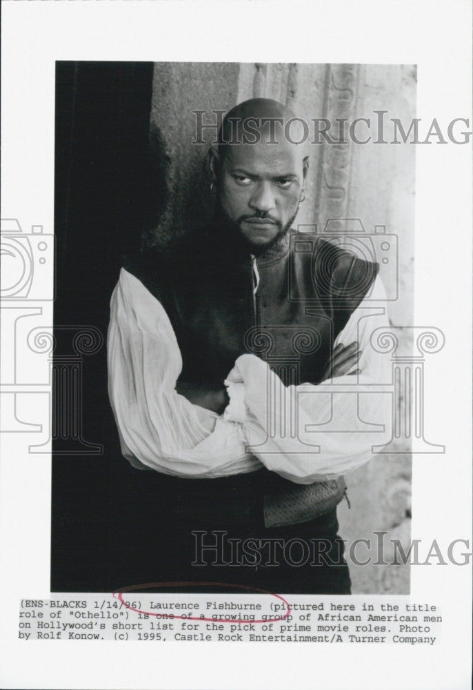 1996 Press Photo Laurence Fishburne in &quot;Othello&quot; - Historic Images