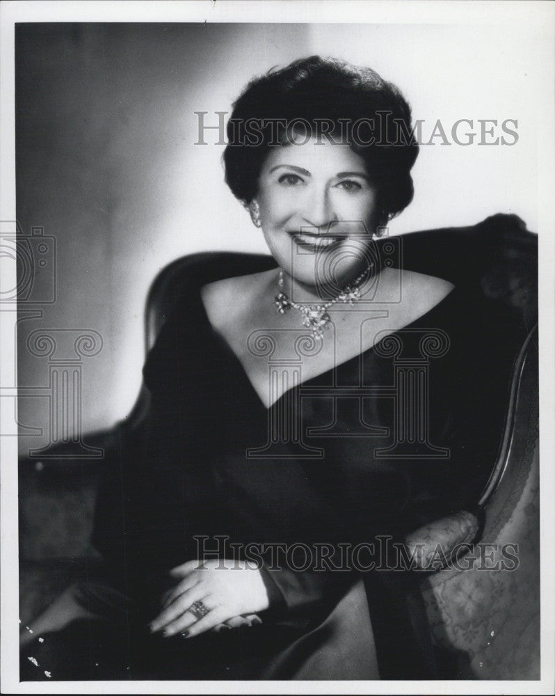 1973 Press Photo  Columnist Louella Parsons - Historic Images