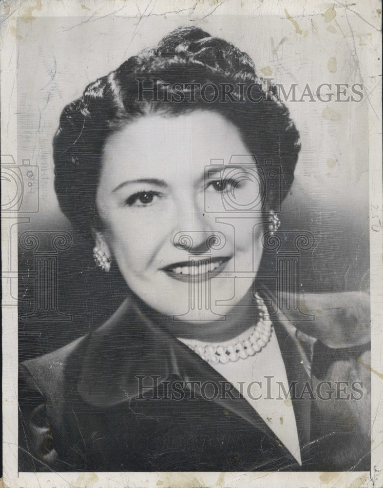 1951 Press Photo Columnist, Louella Parsons - Historic Images
