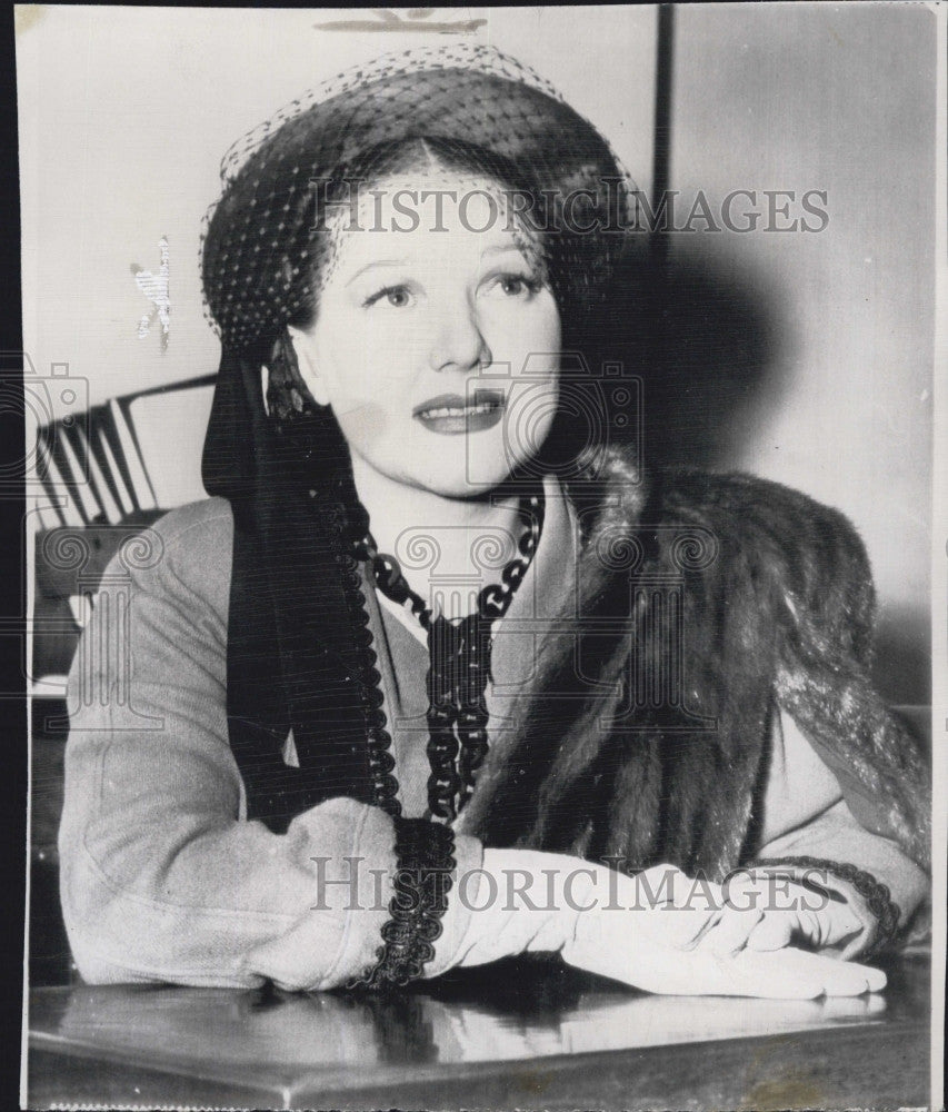 1949 Press Photo Jean Parker   in court - Historic Images