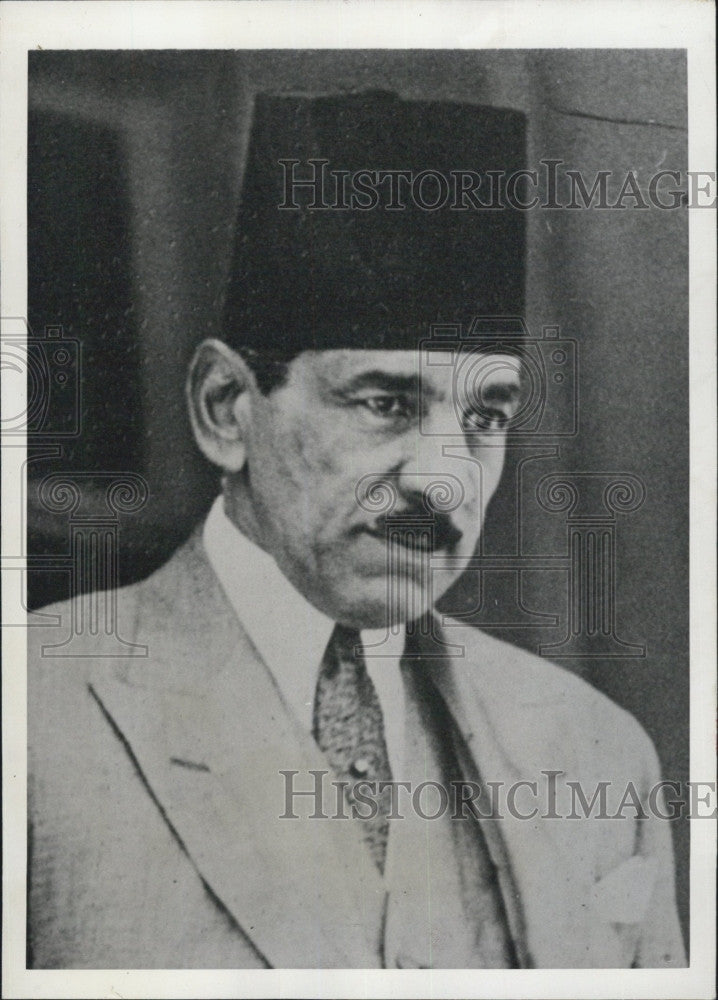 1945 Press Photo Egypt&#39;s Premier, Dr. Ahmed Maher Pasha - Historic Images