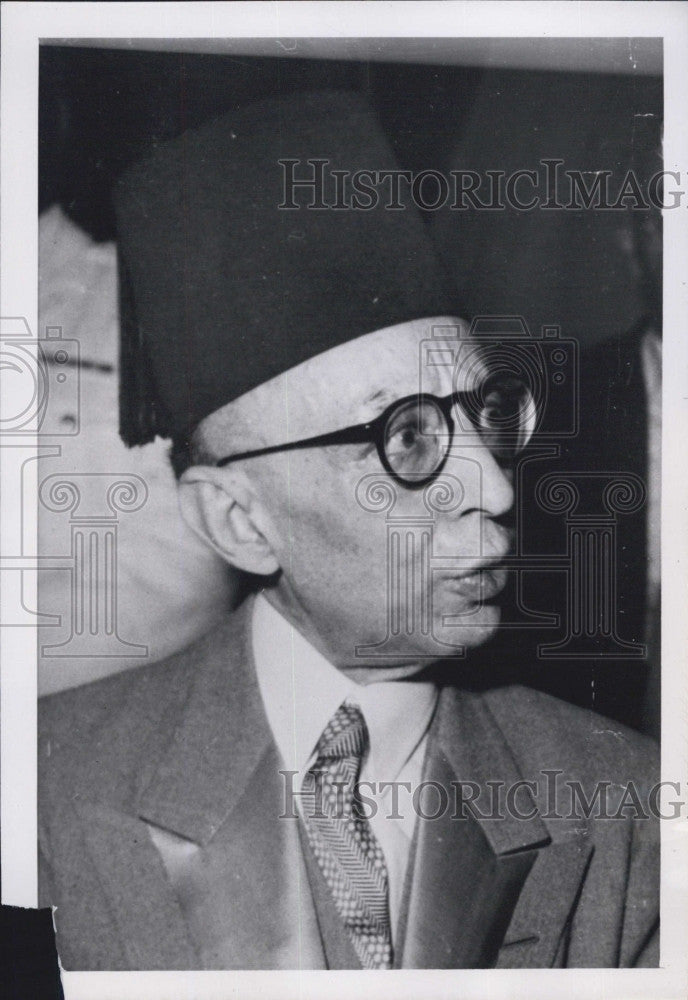 1952 Press Photo Egyptian Premier Ahmed Naguib Al Hilaly Pasha - Historic Images
