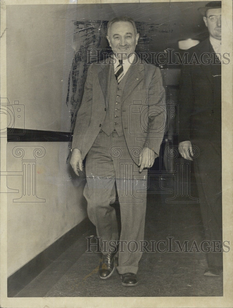 1940 Press Photo Charles Caldira, Witness in Louis Gaeta Murder Trial Smiling - Historic Images