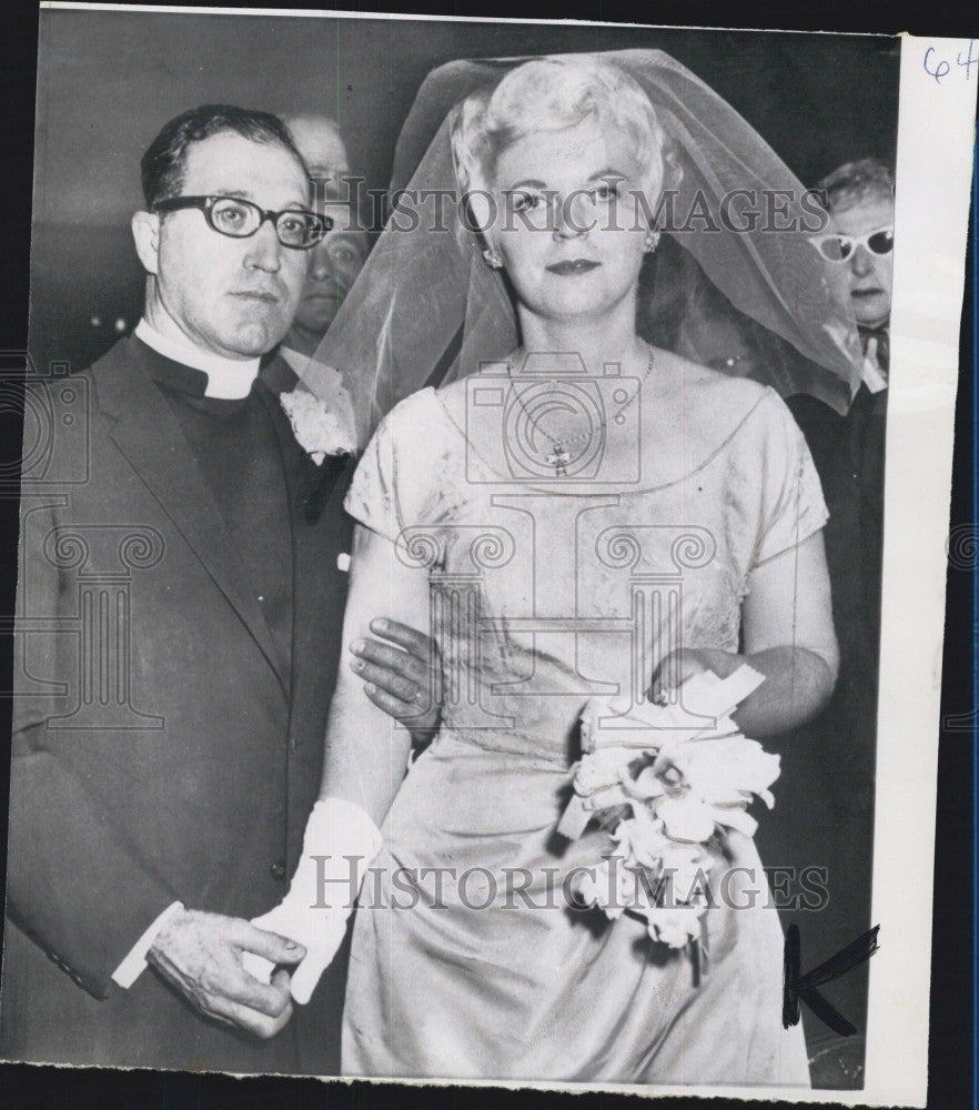 1961 Press Photo False Murder Charge Rev. John Cacopardo on Wedding Day - Historic Images