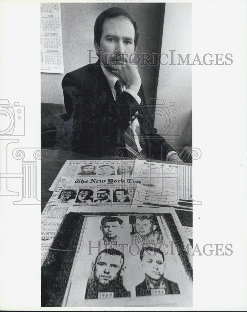 1988 Press Photo Philip Melanson, Martin Luther King Assassination Theorist - Historic Images