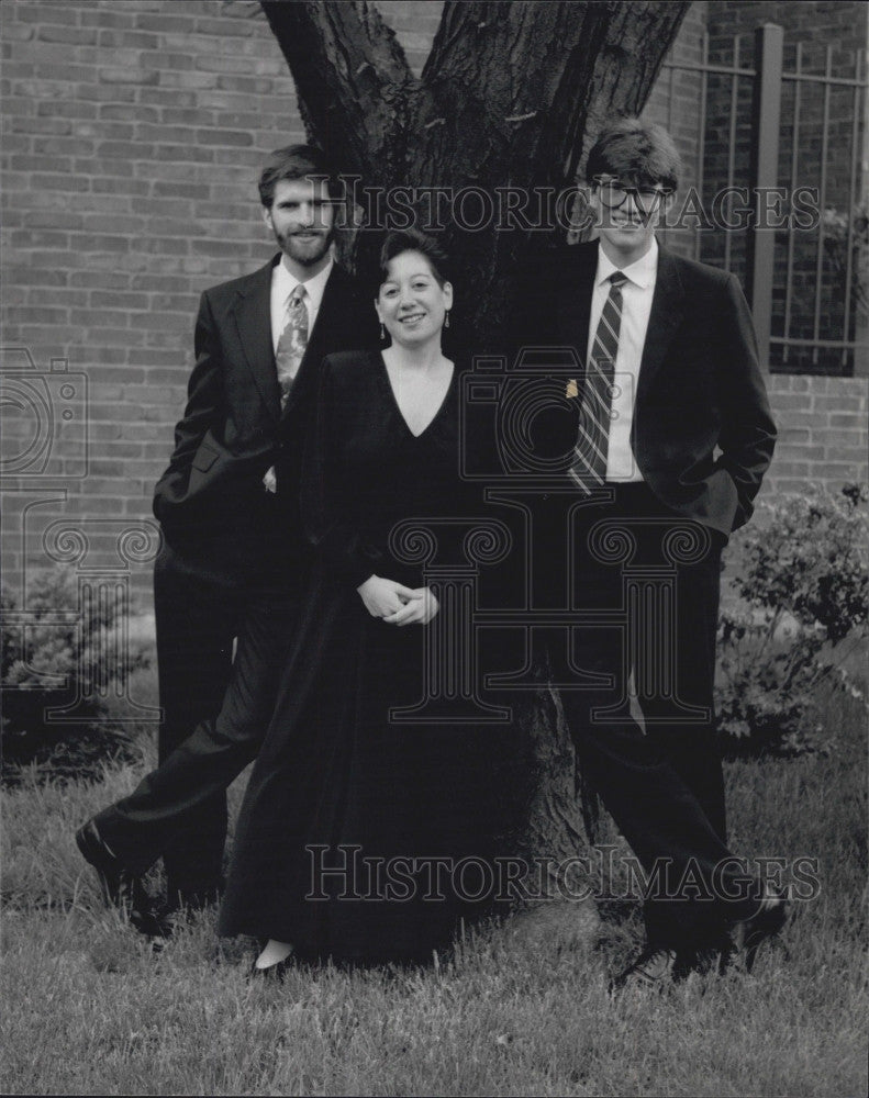 Press Photo The Meliora Ensemble: Jonathan Talbott, Nancy Mayer, Michael Fuerst - Historic Images