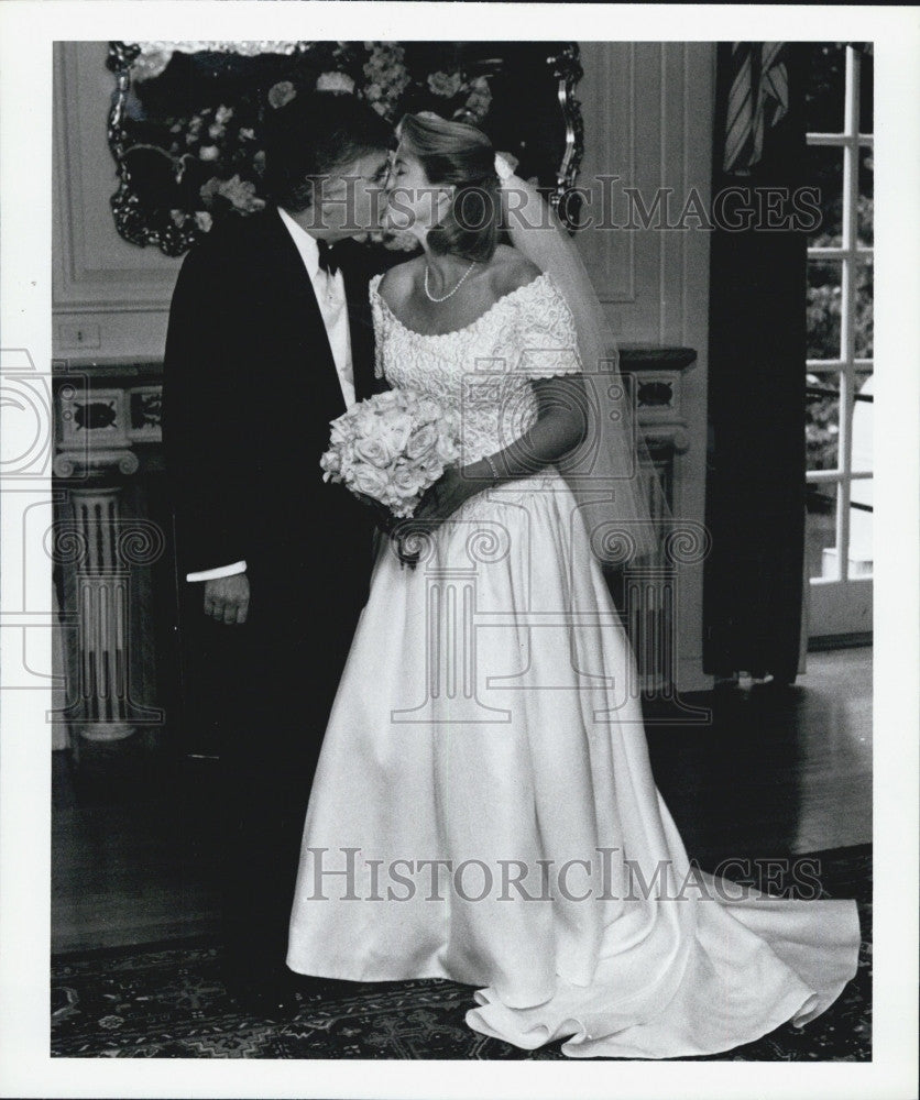 1996 Press Photo US Rep Marty Meehan Marries Ellen T Murphy - Historic Images