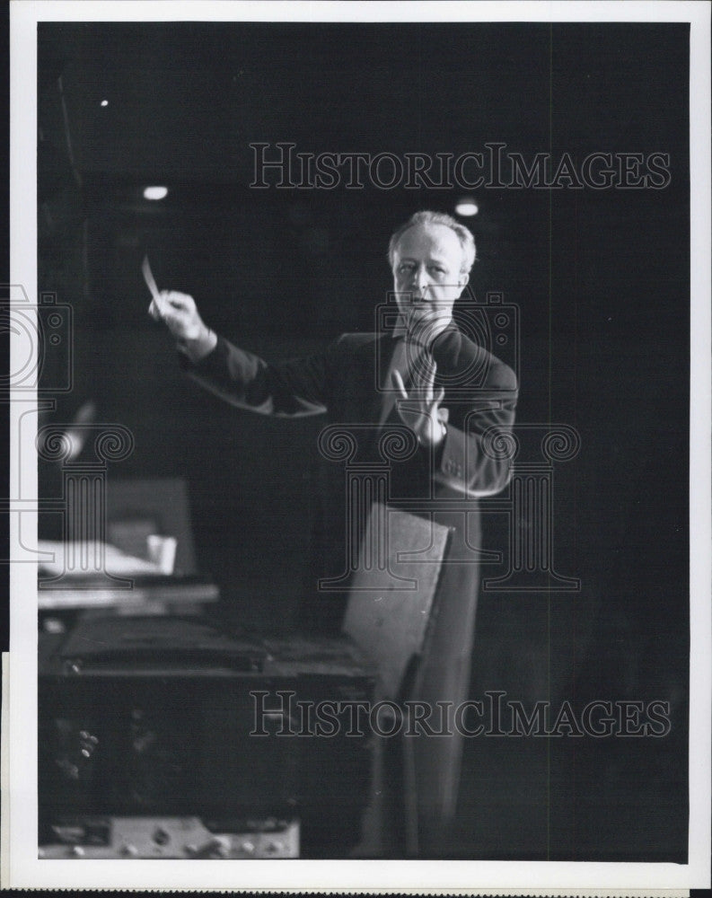 1950 Press Photo Conductor, Howard Barlow &#39;Voice of Firestone&quot; - Historic Images