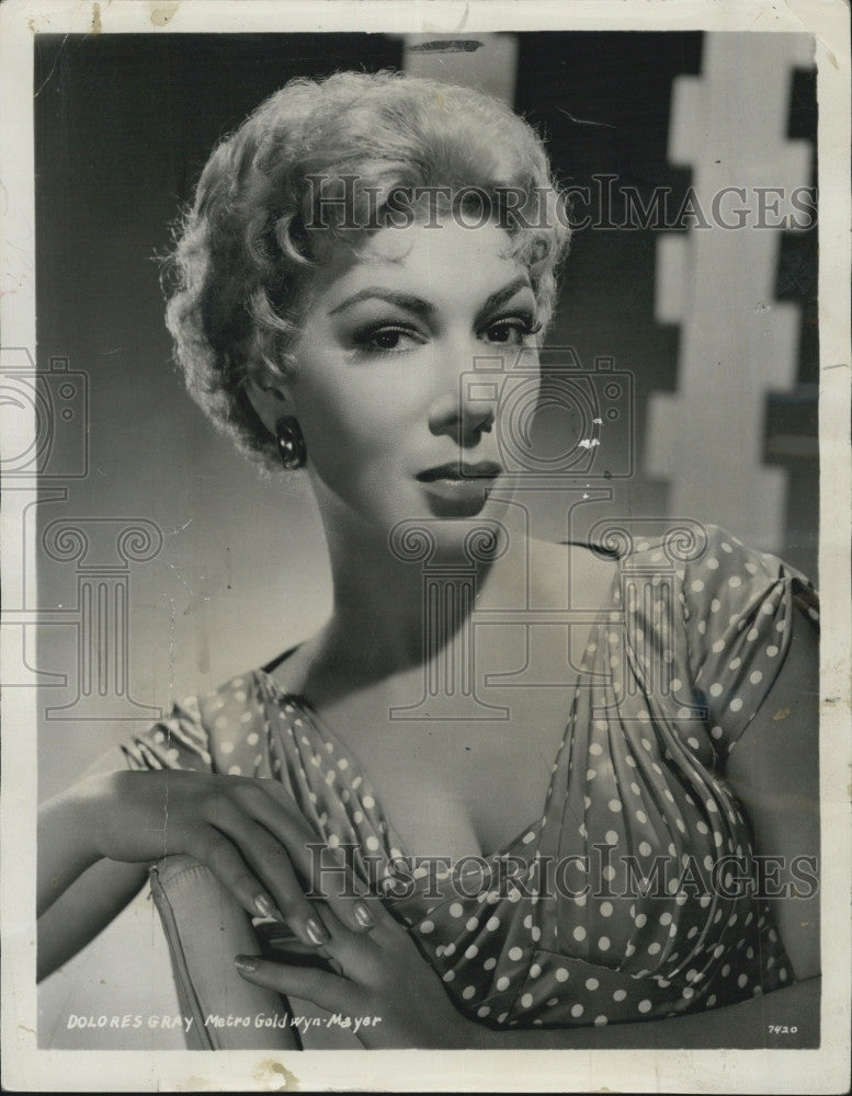 1956 Press Photo Dolores Gray &quot;Kismet&quot; Film Television Actor - Historic Images