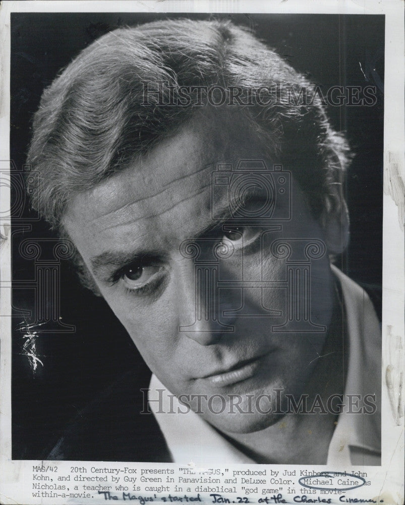 1989 Press Photo Michael Caine Film Television Actor &quot;The Magus&quot; - Historic Images