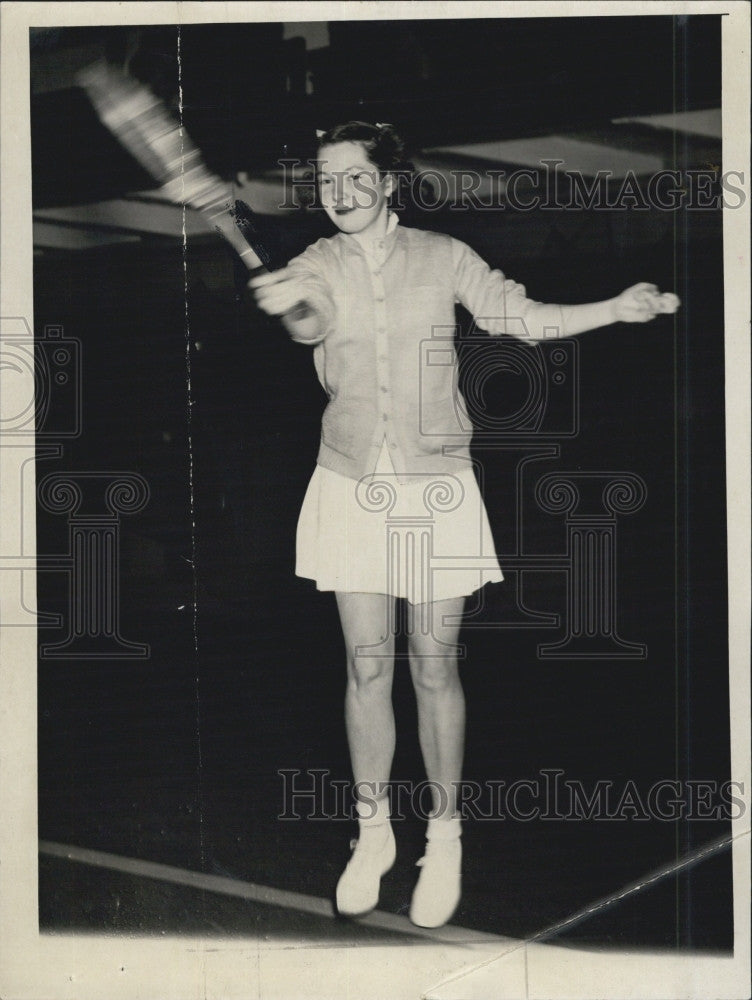 1941 Press Photo Lillian Lupaus Children&#39;s Tennis Championship - Historic Images