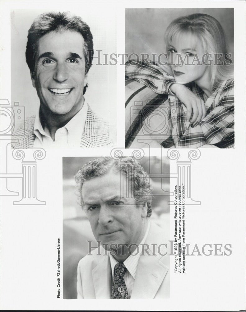 Press Photo Michael Caine Henry Winkler Film Television Actors - Historic Images