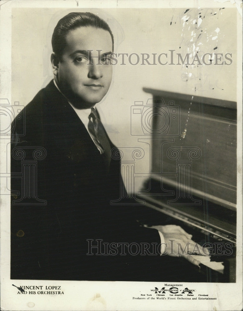 1935 Press Photo  Vincent Lopez &amp; his Orchestra - Historic Images