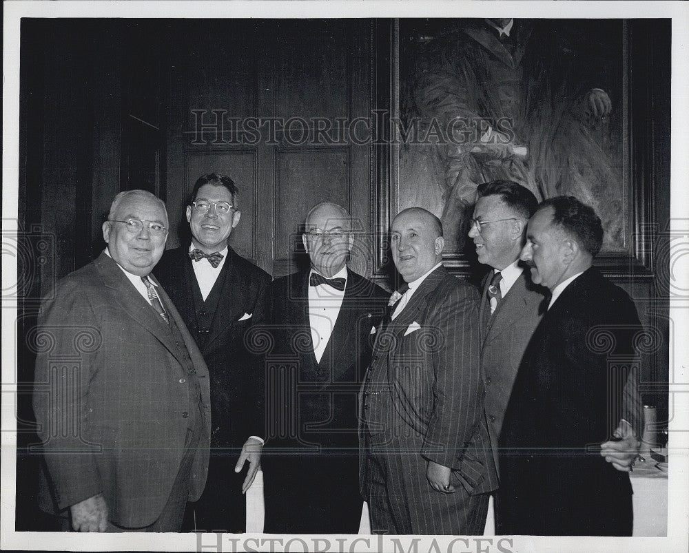 1949 Press Photo HJ Nichols,HF Hagemann,DW Delane,AC Sheehy,LE Schofield, - Historic Images