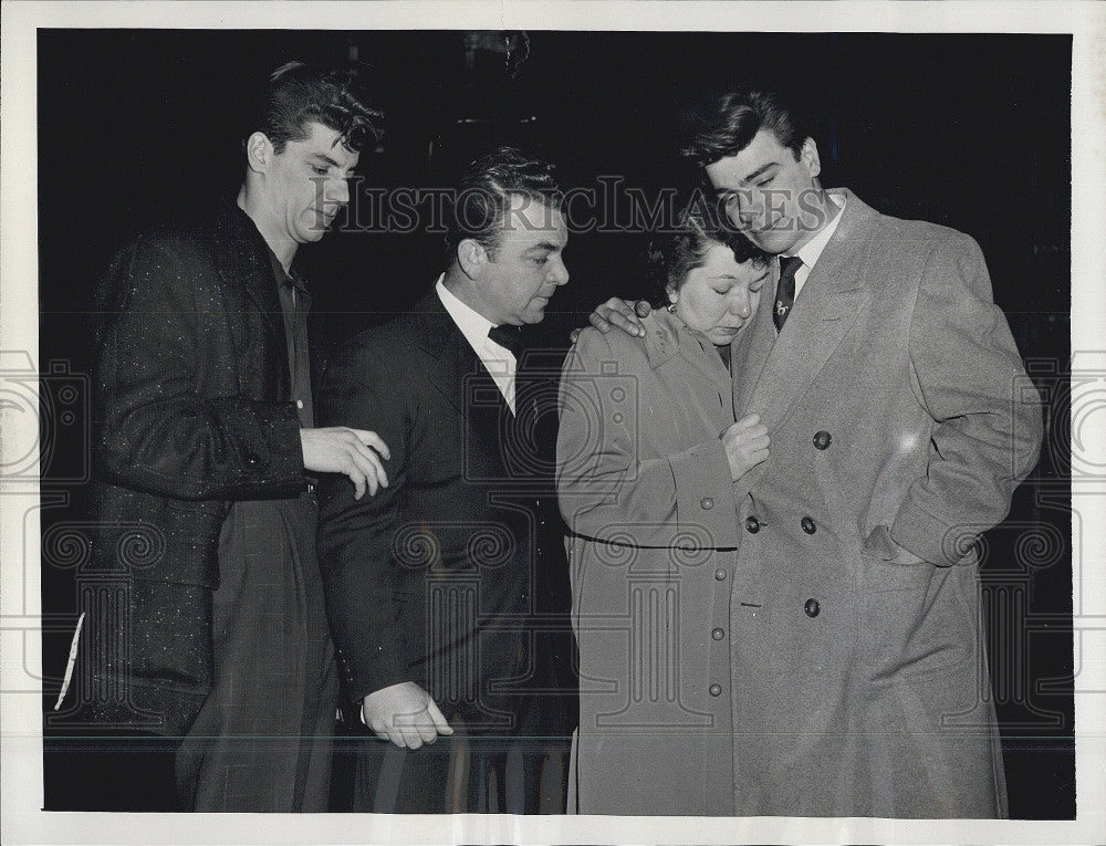 1954 Press Photo James Nicolli Charles Geraci Murder Victim&#39;s Wife - Historic Images