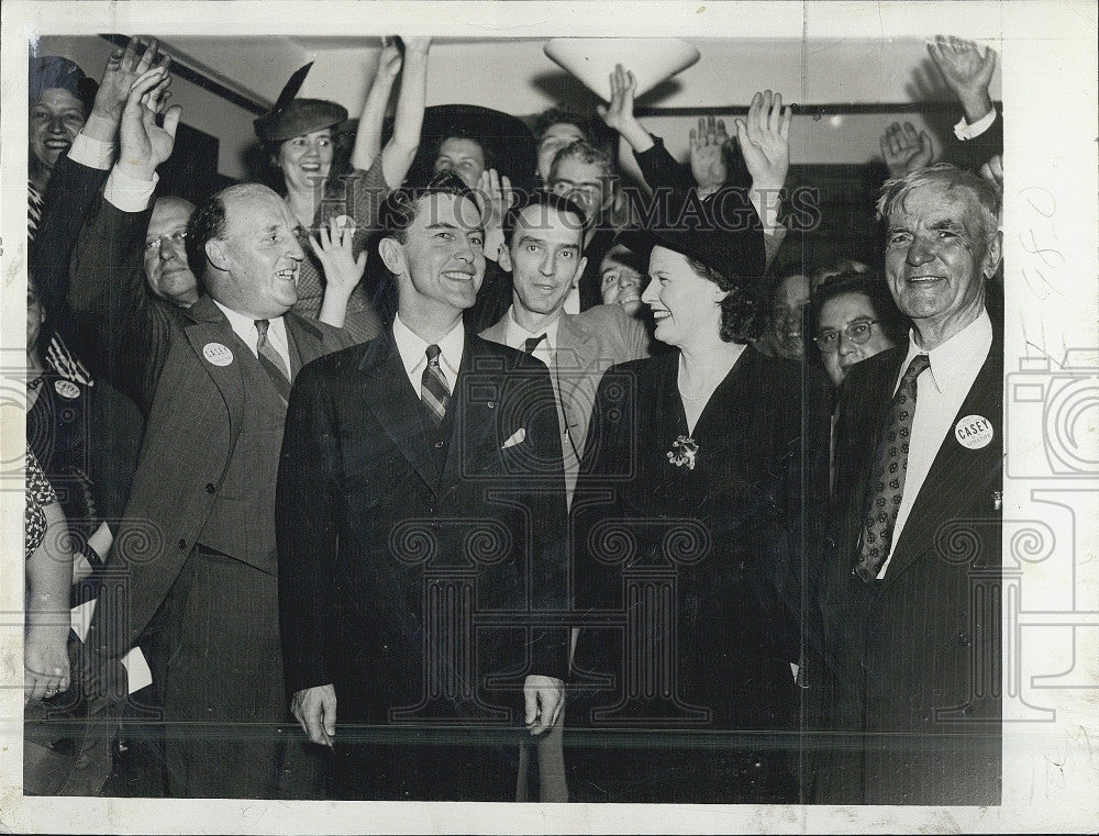 1942 Press Photo Joseph Casey Wins Democratic Nomination For Senate - Historic Images