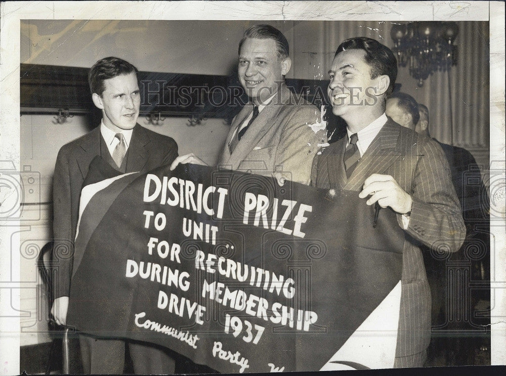 1940 Press Photo Rep Jerry Voorhis,Rep Martin Dies &amp; Rep J E Casey - Historic Images