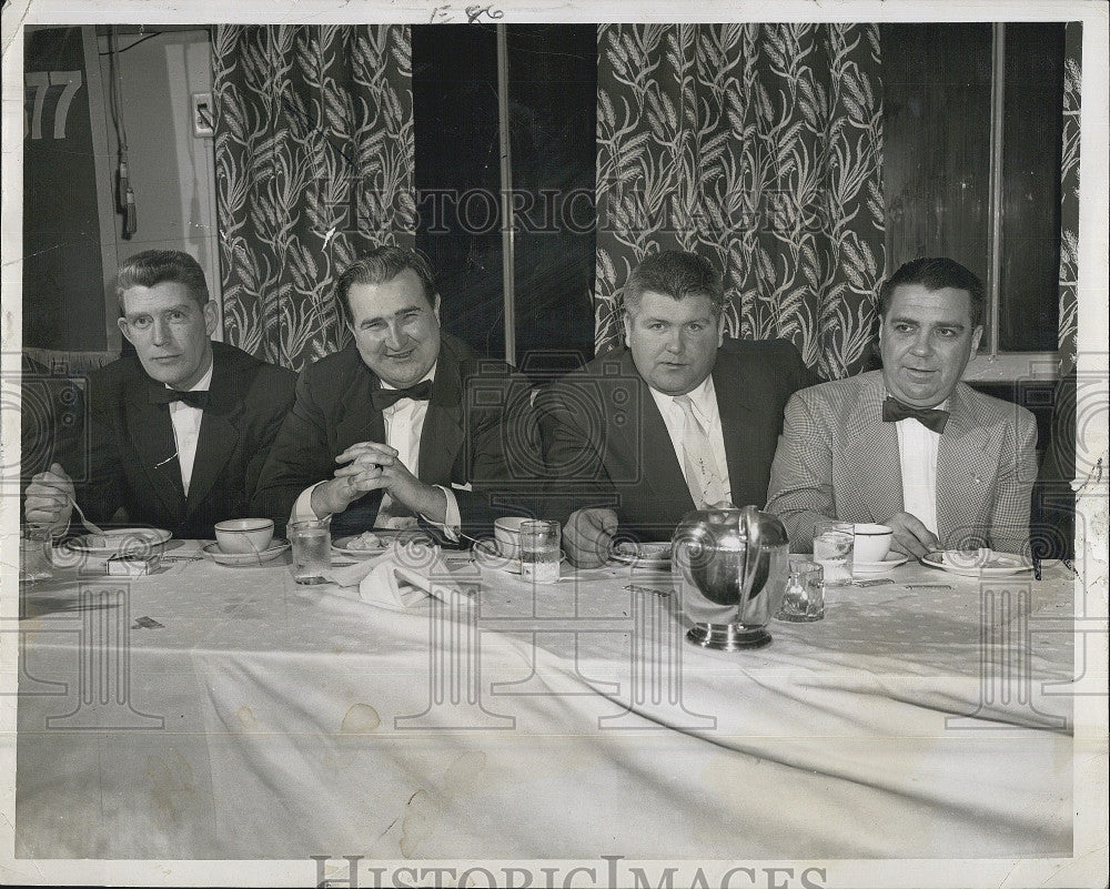 1956 Press Photo WJ Casey,WJ Joyce,J O&#39;Meara &amp; RF Murphy - Historic Images