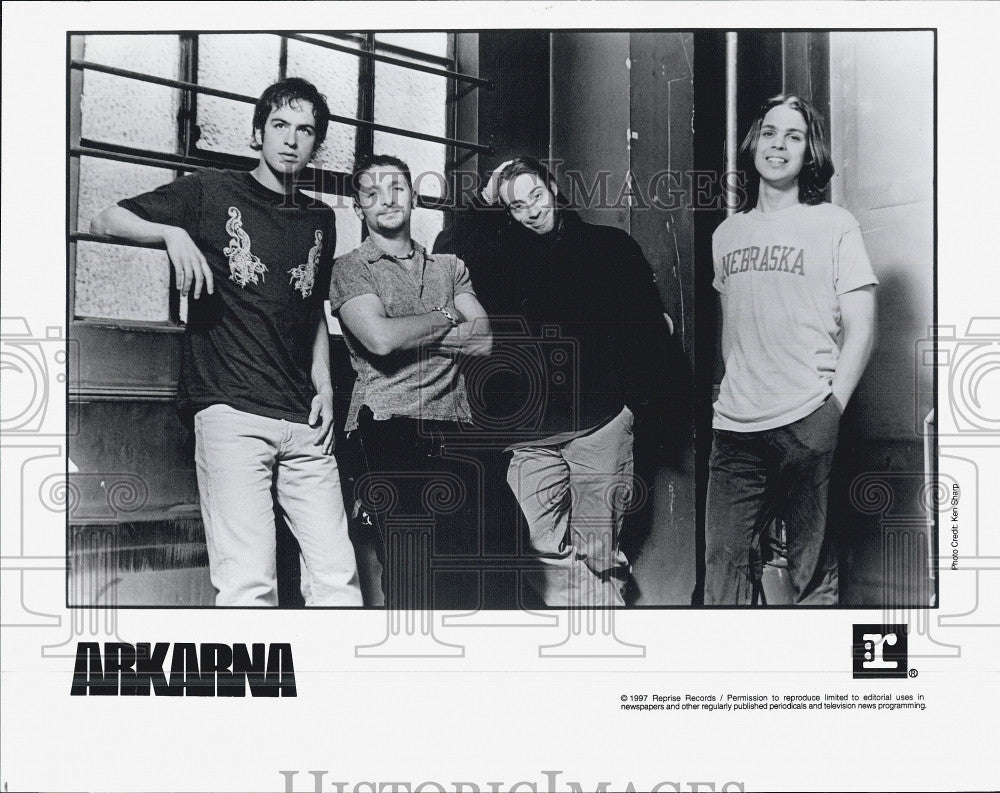 1997 Press Photo Music group, Arkarna on Reprise records - Historic Images