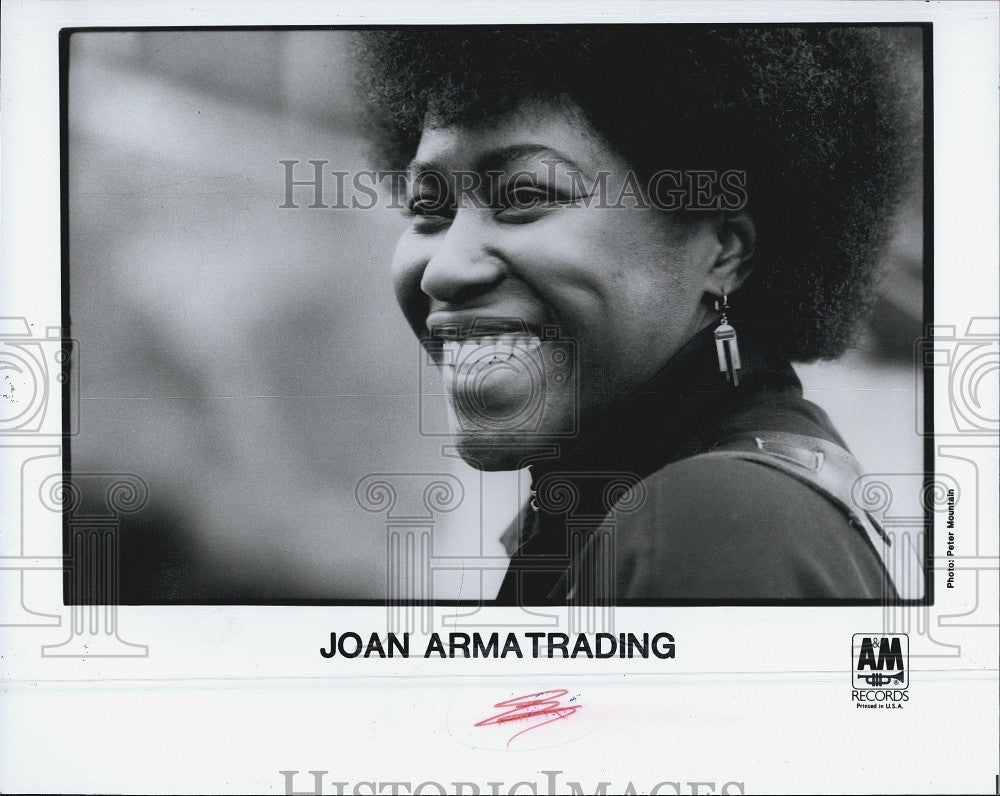 Press Photo Singer, Joan Armatrading on A&amp; M music - Historic Images