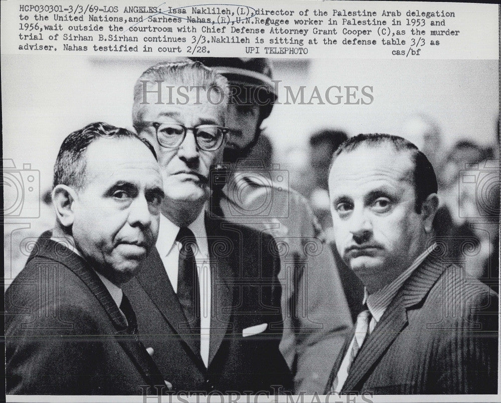 1969 Press Photo Issa Nkileh Palestine Arab Delegate United Nations Grant Cooper - Historic Images