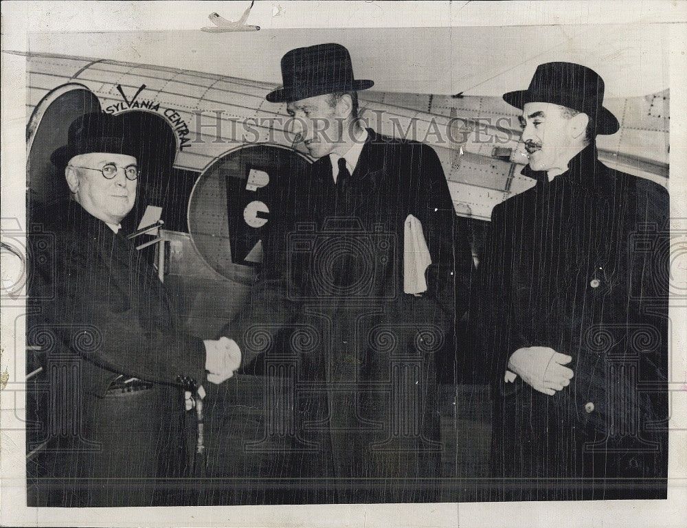 1942 Press Photo Walter Nash Minister New Zealand Richard Casey Lord Halifax - Historic Images