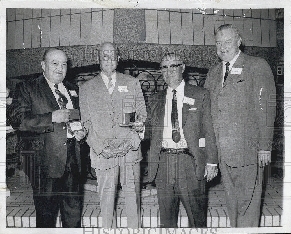 1968 Press Photo Judge K. Nash, Judge L. Farley, Charles Taylor, Michael Donahue - Historic Images