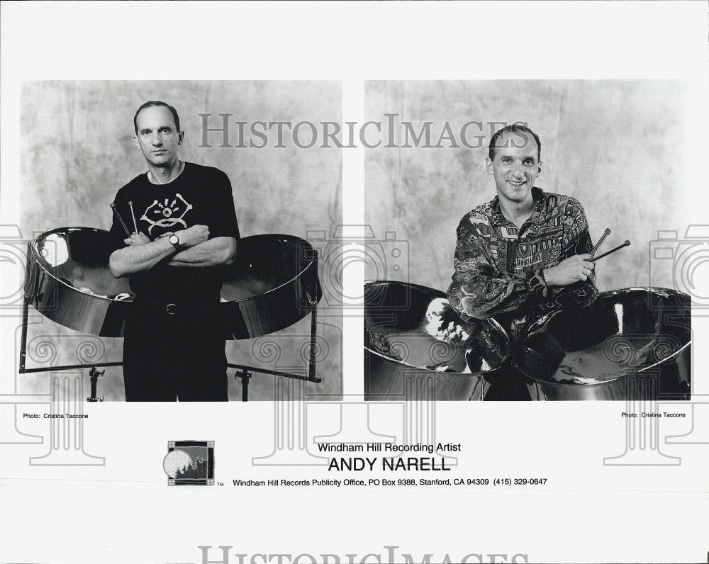 1995 Press Photo Windham Hill Recording Artist Andy Narell - Historic Images