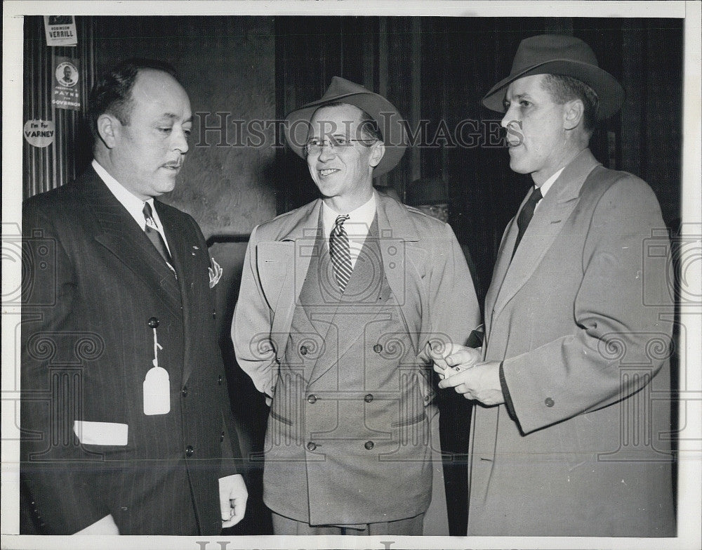 1948 Press Photo Mayor Charles Nelson Congress Candidate William Willis GOP - Historic Images