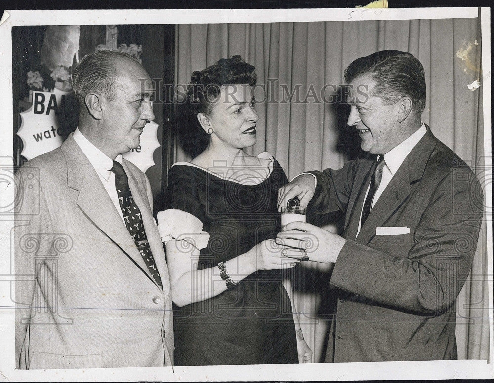 Press Photo Elliott J. Cody, Ruth West, Henry Gorski - Historic Images