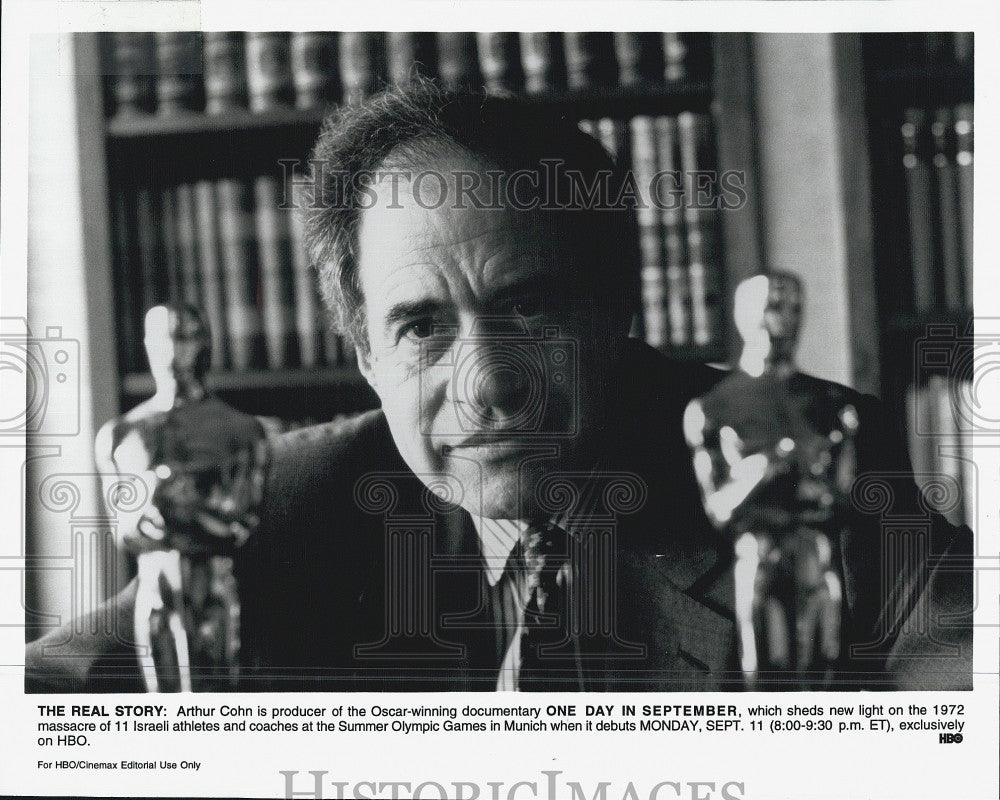 2000 Press Photo Producer Arthur Cohn &quot;One Day in September&quot; Documentary - Historic Images