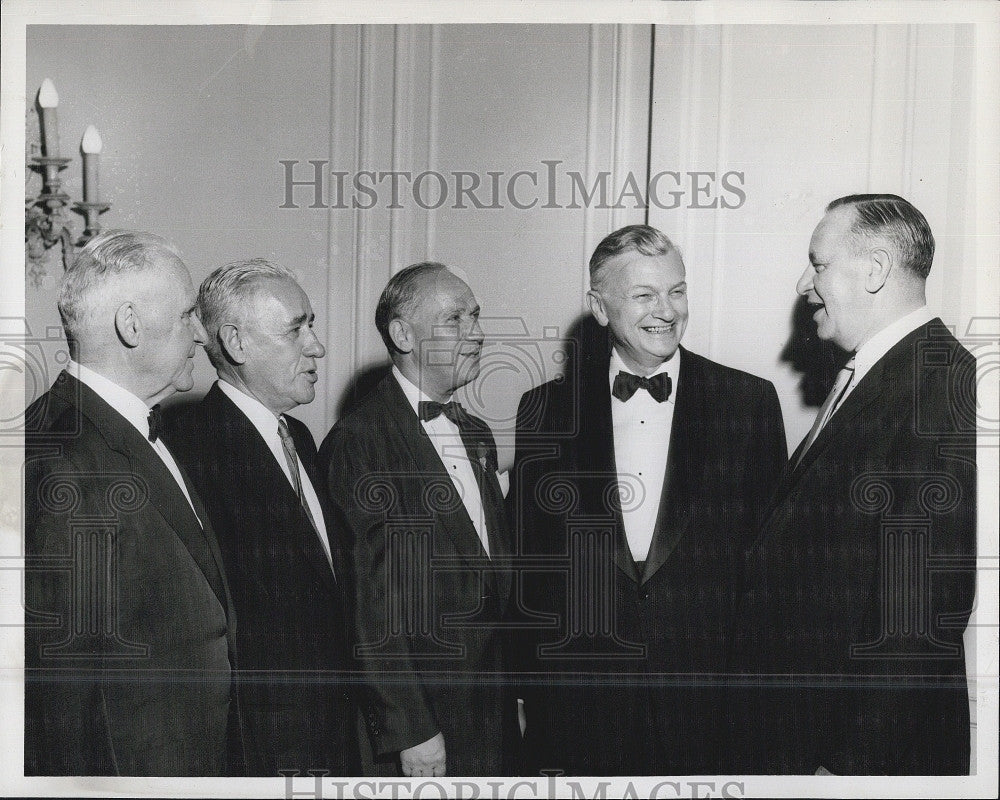 1955 Press Photo Boston Chairman Herman B. Cohen Honored at Testimonial Dinner - Historic Images