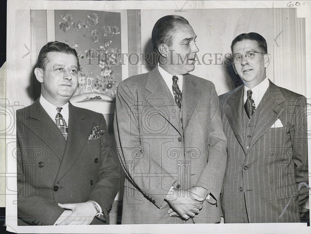 1948 Press Photo L. Colbert, Lee Heiler, S. E. Pattison - Historic Images