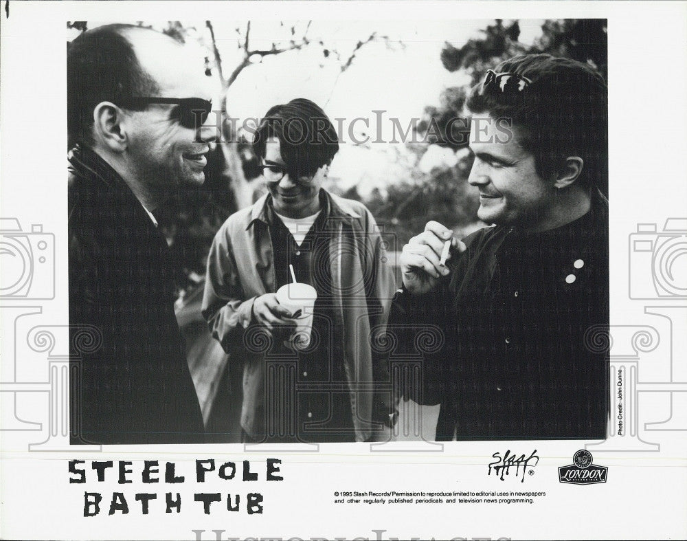 1995 Press Photo Music group, SteelPole BathTub - Historic Images