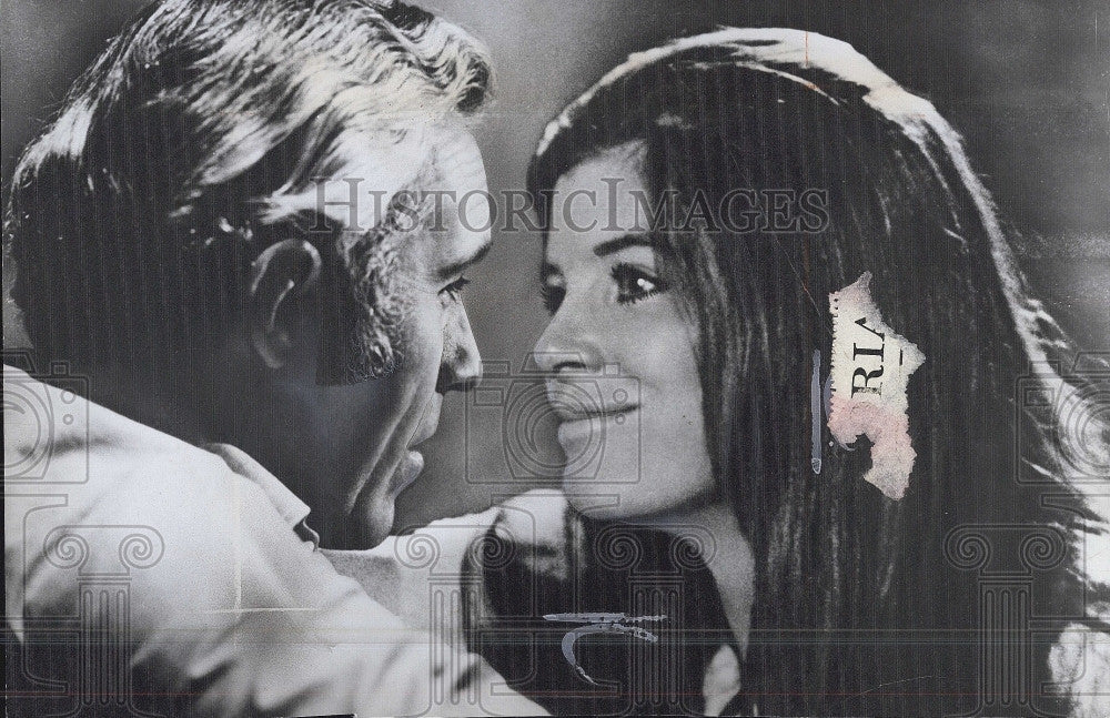 1971 Press Photo  Katharine Ross &amp; Jason Robards in &quot;Fools&quot; - Historic Images