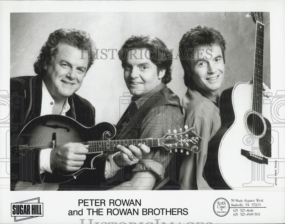 Press Photo Peter Rowan &amp; the Rowan Brothers - Historic Images