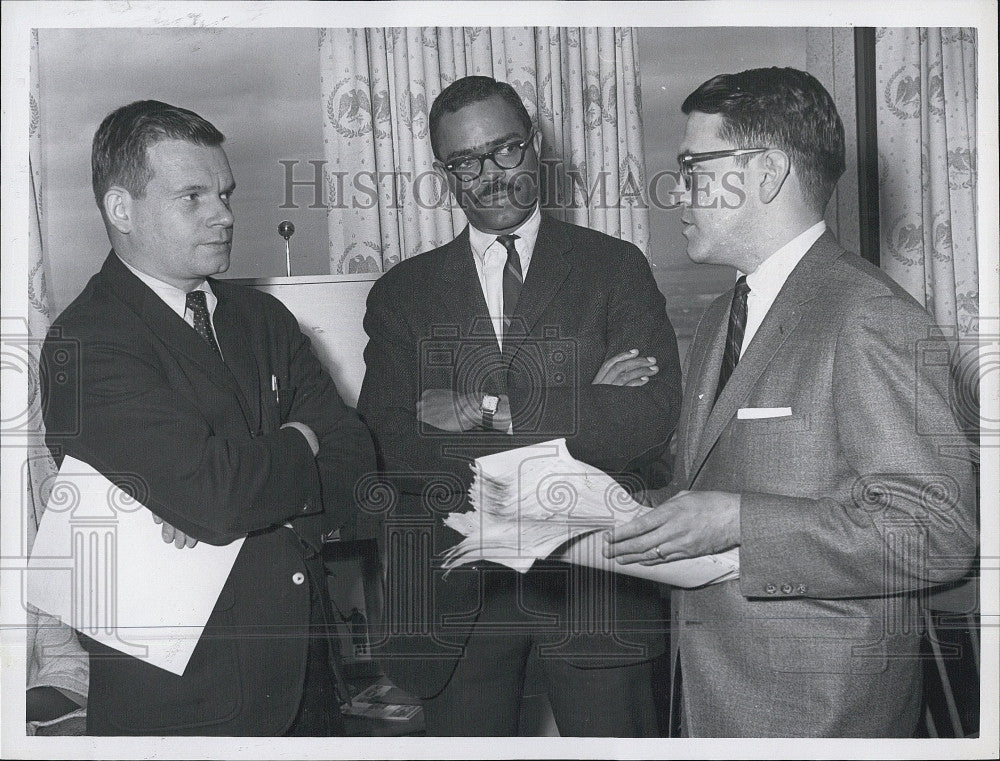 1967 Press Photo Gordon Martin Royden C Richardson Donald Taylor Politician - Historic Images