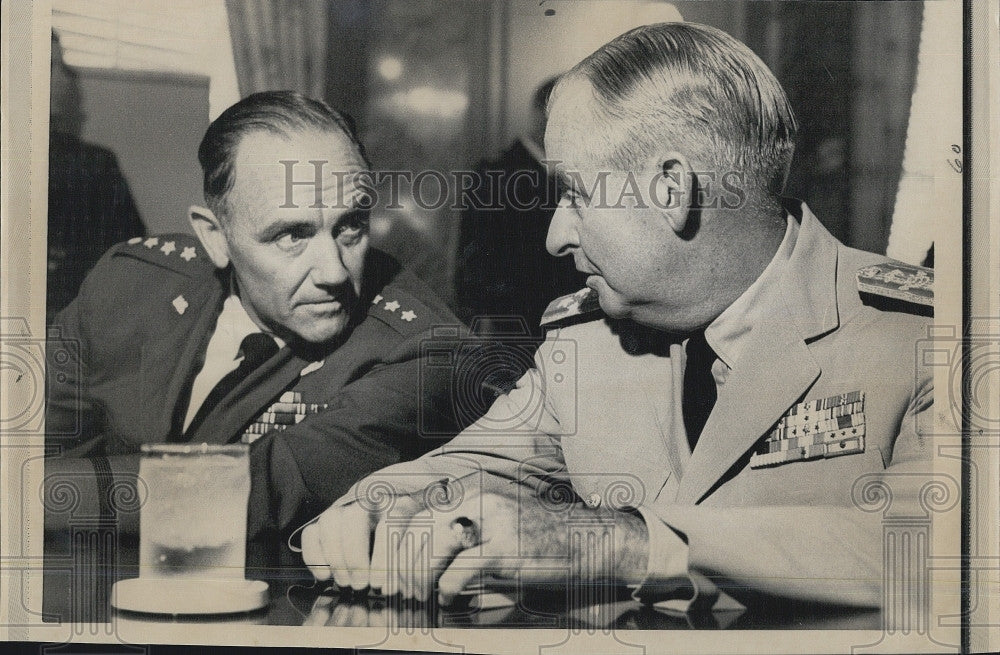 1967 Press Photo Senate Military Preparedeness Ulysses Grant Sharp John Ryan - Historic Images