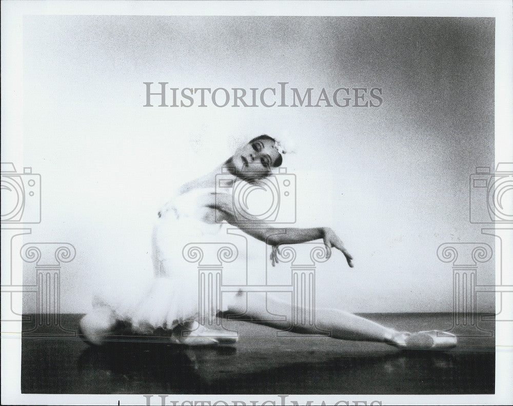 1978 Press Photo Ballerina, Elaine Bauer in Swan Lake - Historic Images