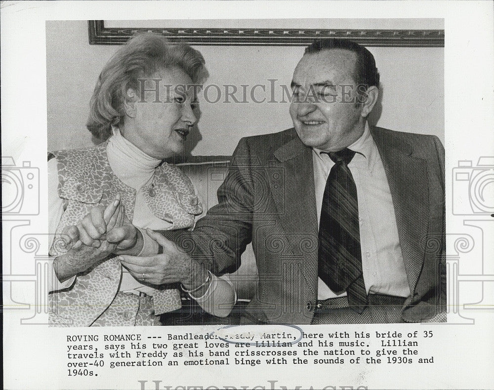 1973 Press Photo Randy Martin Lillian Musician 1930 40 - Historic Images