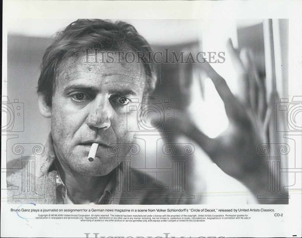 1982 Press Photo Bruno Ganz in &quot;Circle of Deceit&quot; - Historic Images