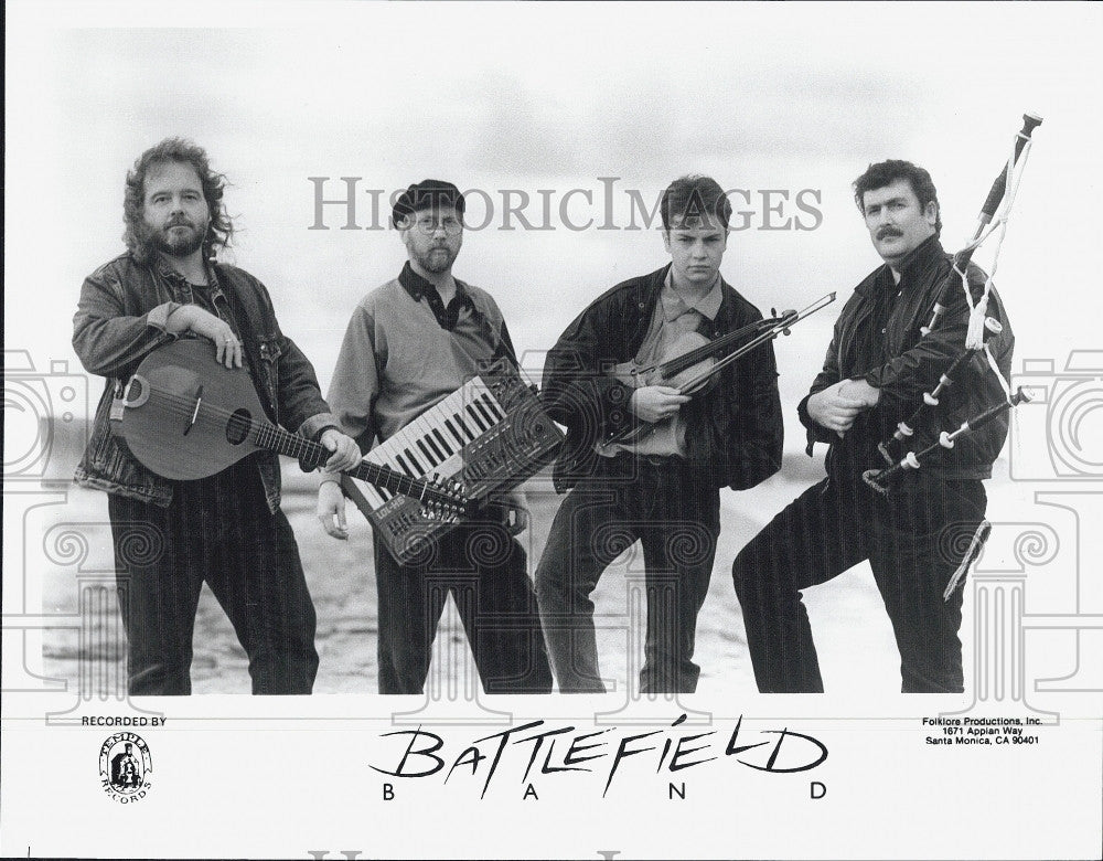 Press Photo Battlefield Band Musician Folklore Productions - Historic Images